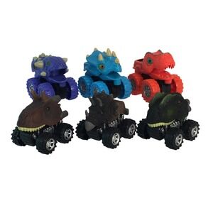 Spark Create Imagine Dinosaur Monster Truck Toy Set 6pc‎ Prehistoric Vehicles